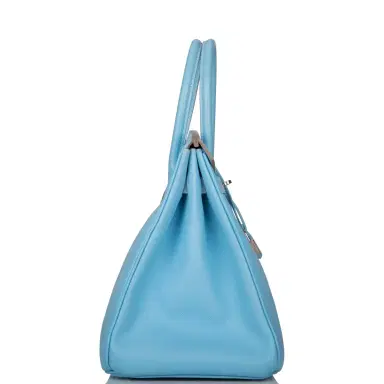 HERMÈS Hermes Celeste Epsom Bi-Color Candy Birkin 35cm Palladium Hardware (Preloved - Excel/Mint) | Thumbnail 3 HERMÈS Hermes Celeste Epsom Bi-Color Candy Birkin 35cm Palladium Hardware (Preloved - Excel/Mint) | Thumbnail 3