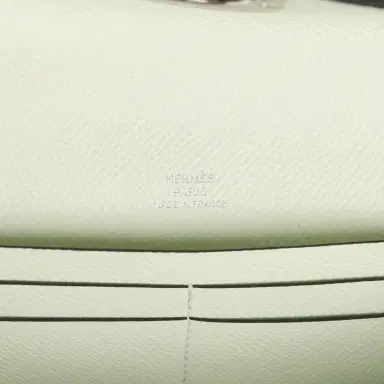 HERMÈS Hermes Chaine d'Ancre Wallet to Go Vert Fizz Epsom Palladium Hardware | Thumbnail 7 HERMÈS Hermes Chaine d'Ancre Wallet to Go Vert Fizz Epsom Palladium Hardware | Thumbnail 7