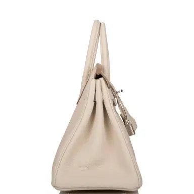 HERMÈS Hermes Craie Togo Birkin 25cm Palladium Hardware | Thumbnail 3 HERMÈS Hermes Craie Togo Birkin 25cm Palladium Hardware | Thumbnail 3