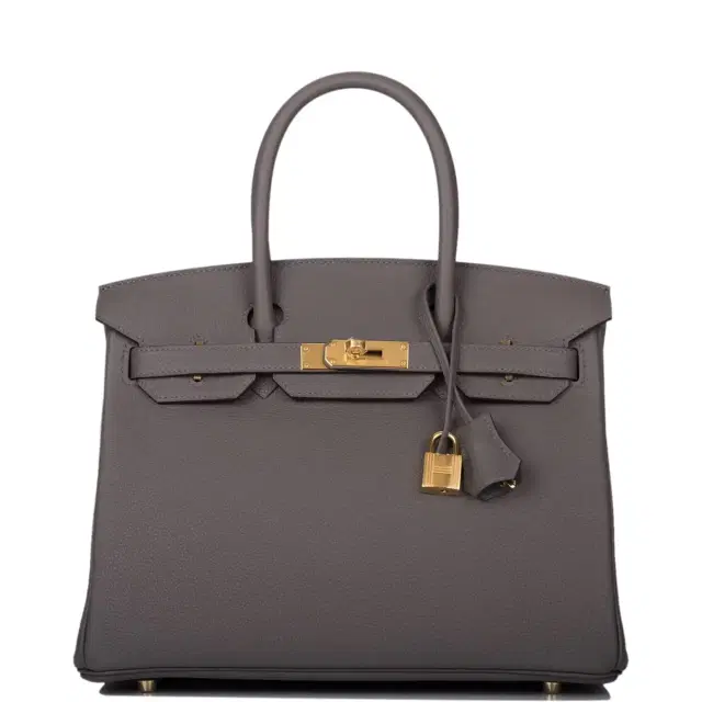 hermes Hermes Etain Togo Birkin 30cm Gold Hardware