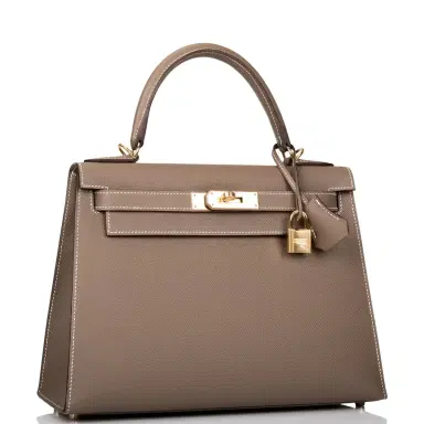 HERMÈS Hermes Etoupe Epsom Sellier Kelly 28cm Gold Hardware | Thumbnail 2 HERMÈS Hermes Etoupe Epsom Sellier Kelly 28cm Gold Hardware | Thumbnail 2