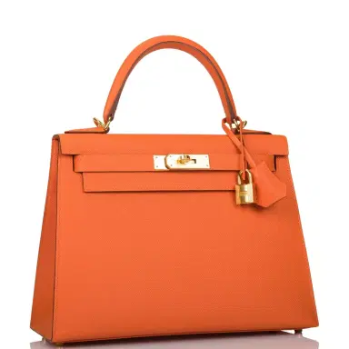 HERMÈS Hermes Feu Epsom Sellier Kelly 28cm Gold Hardware | Thumbnail 2 HERMÈS Hermes Feu Epsom Sellier Kelly 28cm Gold Hardware | Thumbnail 2