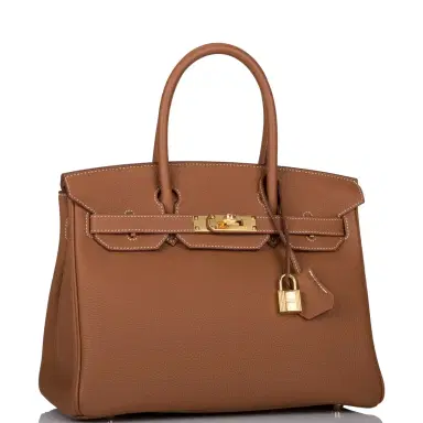 HERMÈS Hermes Gold Togo Birkin 30cm Gold Hardware | Thumbnail 2 HERMÈS Hermes Gold Togo Birkin 30cm Gold Hardware | Thumbnail 2
