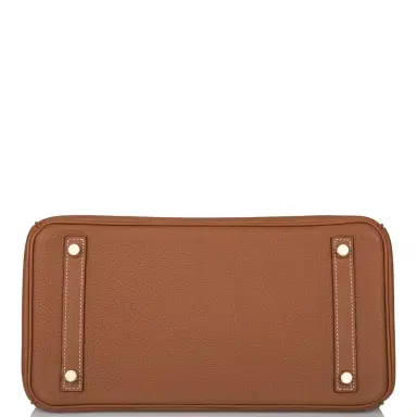 HERMÈS Hermes Gold Togo Birkin 30cm Gold Hardware | Thumbnail 6 HERMÈS Hermes Gold Togo Birkin 30cm Gold Hardware | Thumbnail 6