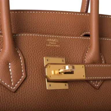 HERMÈS Hermes Gold Togo Birkin 30cm Gold Hardware | Thumbnail 7 HERMÈS Hermes Gold Togo Birkin 30cm Gold Hardware | Thumbnail 7
