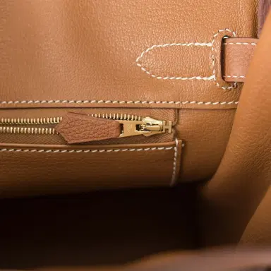 HERMÈS Hermes Gold Togo Birkin 30cm Gold Hardware | Thumbnail 9 HERMÈS Hermes Gold Togo Birkin 30cm Gold Hardware | Thumbnail 9