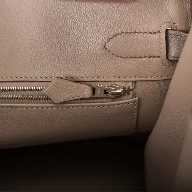 HERMÈS Hermes Horseshoe Stamp (HSS) Bi-Color Gris Etain And Gris Asphalte Epsom Birkin 30cm Palladium Hardware | Thumbnail 9