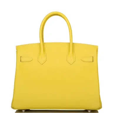 HERMÈS Hermes Lime Epsom Birkin 30cm Palladium Hardware | Thumbnail 4