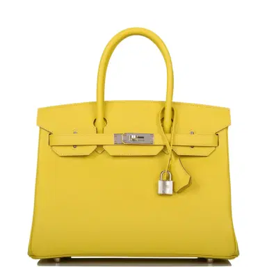 HERMÈS Hermes Lime Epsom Birkin 30cm Palladium Hardware | Thumbnail 1