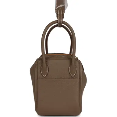 HERMÈS Hermes Lindy 26 Etoupe Clemence Gold Hardware | Thumbnail 3 HERMÈS Hermes Lindy 26 Etoupe Clemence Gold Hardware | Thumbnail 3