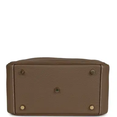 HERMÈS Hermes Lindy 26 Etoupe Clemence Gold Hardware | Thumbnail 6 HERMÈS Hermes Lindy 26 Etoupe Clemence Gold Hardware | Thumbnail 6