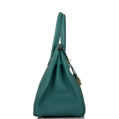 HERMÈS Hermes Malachite Togo Birkin 30cm Gold Hardware | Thumbnail 3