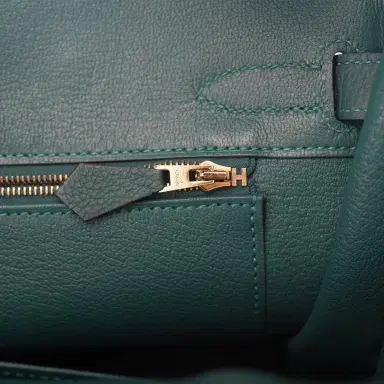 HERMÈS Hermes Malachite Togo Birkin 30cm Gold Hardware | Thumbnail 9