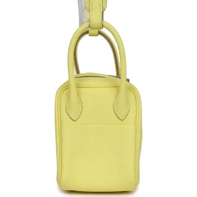 HERMÈS Hermes Mini Lindy Limoncello Clemence Palladium Hardware | Thumbnail 3 HERMÈS Hermes Mini Lindy Limoncello Clemence Palladium Hardware | Thumbnail 3