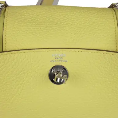 HERMÈS Hermes Mini Lindy Limoncello Clemence Palladium Hardware | Thumbnail 8 HERMÈS Hermes Mini Lindy Limoncello Clemence Palladium Hardware | Thumbnail 8