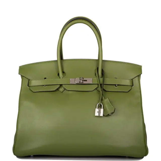 HERMÈS Hermes Pelouse Swift Birkin 35cm Palladium Hardware