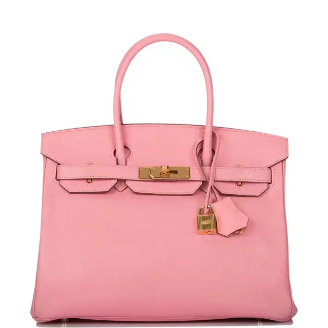 hermes Hermes Rose Confetti Chevre Birkin 30cm Gold Hardware (Preloved - Mint)