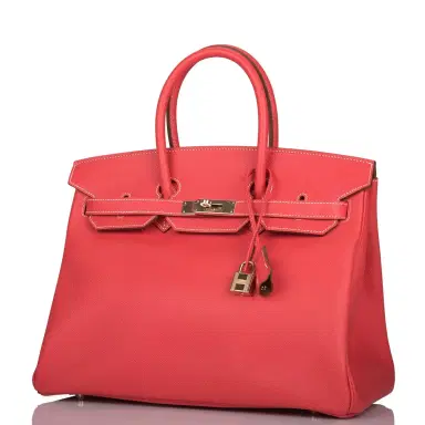 HERMÈS Hermes Rose Jaipur Epsom Bi-Color Candy Birkin 35cm Permabrass Hardware | Thumbnail 5 HERMÈS Hermes Rose Jaipur Epsom Bi-Color Candy Birkin 35cm Permabrass Hardware | Thumbnail 5