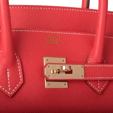HERMÈS Hermes Rose Jaipur Epsom Bi-Color Candy Birkin 35cm Permabrass Hardware | Thumbnail 7 HERMÈS Hermes Rose Jaipur Epsom Bi-Color Candy Birkin 35cm Permabrass Hardware | Thumbnail 7
