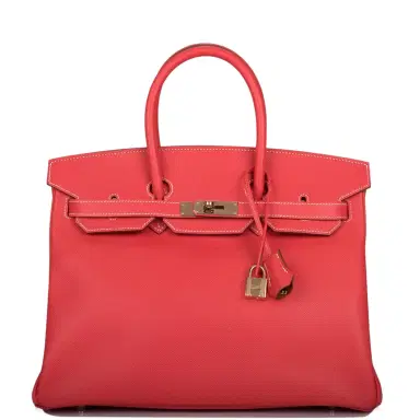 HERMÈS Hermes Rose Jaipur Epsom Bi-Color Candy Birkin 35cm Permabrass Hardware | Thumbnail 1 HERMÈS Hermes Rose Jaipur Epsom Bi-Color Candy Birkin 35cm Permabrass Hardware | Thumbnail 1