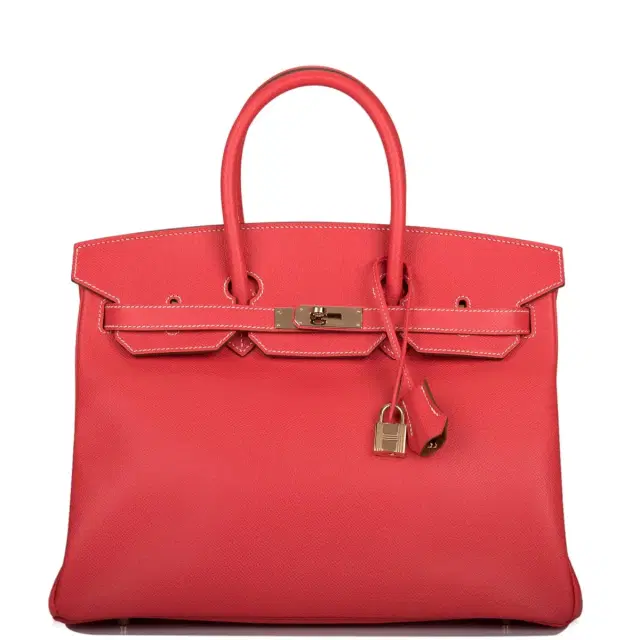hermes Hermes Rose Jaipur Epsom Bi-Color Candy Birkin 35cm Permabrass Hardware