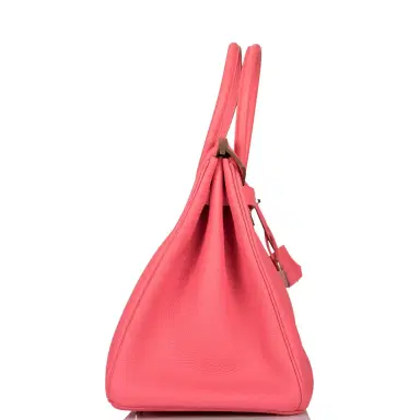 HERMÈS Hermes Rose Lipstick Togo Birkin 35cm Palladium Hardware | Thumbnail 3