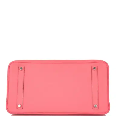 HERMÈS Hermes Rose Lipstick Togo Birkin 35cm Palladium Hardware | Thumbnail 6