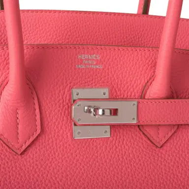 HERMÈS Hermes Rose Lipstick Togo Birkin 35cm Palladium Hardware | Thumbnail 7