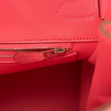 HERMÈS Hermes Rose Lipstick Togo Birkin 35cm Palladium Hardware | Thumbnail 9