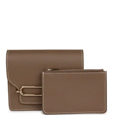 HERMÈS Hermes Roulis Slim Wallet Etoupe Evercolor Gold Hardware | Thumbnail 7 HERMÈS Hermes Roulis Slim Wallet Etoupe Evercolor Gold Hardware | Thumbnail 7