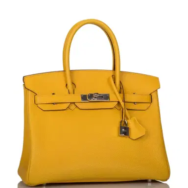 HERMÈS Hermes Soleil Togo Birkin 30cm Palladium Hardware (Preloved - Mint) | Thumbnail 2