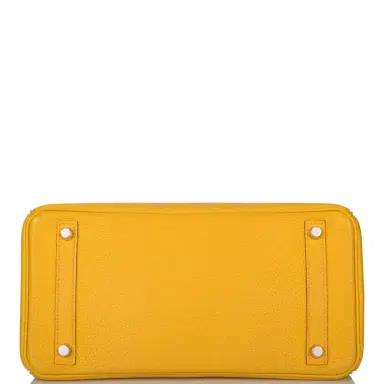 HERMÈS Hermes Soleil Togo Birkin 30cm Palladium Hardware (Preloved - Mint) | Thumbnail 6