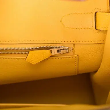 HERMÈS Hermes Soleil Togo Birkin 30cm Palladium Hardware (Preloved - Mint) | Thumbnail 9