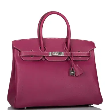 HERMÈS Hermes Tosca Epsom Bi-Color Candy Birkin 35cm Palladium Hardware | Thumbnail 2 HERMÈS Hermes Tosca Epsom Bi-Color Candy Birkin 35cm Palladium Hardware | Thumbnail 2