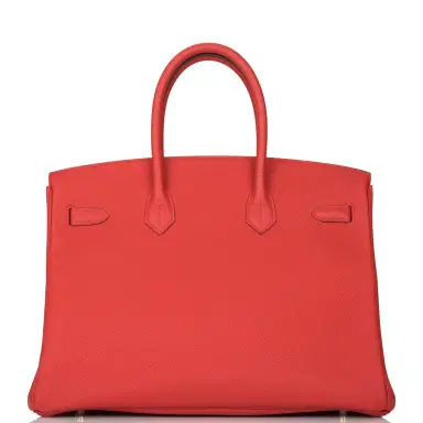 HERMÈS Hermes Vermilion Togo Birkin 35cm Gold Hardware | Thumbnail 4 HERMÈS Hermes Vermilion Togo Birkin 35cm Gold Hardware | Thumbnail 4