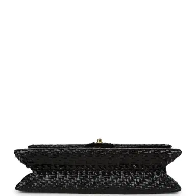 Chanel Vintage Chanel Flap Bag Black Wicker Gold Hardware | Thumbnail 6 Chanel Vintage Chanel Flap Bag Black Wicker Gold Hardware | Thumbnail 6