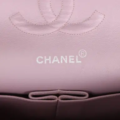 Chanel Vintage Chanel Medium Classic Double Flap Purple Lambskin Silver Hardware | Thumbnail 9 Chanel Vintage Chanel Medium Classic Double Flap Purple Lambskin Silver Hardware | Thumbnail 9