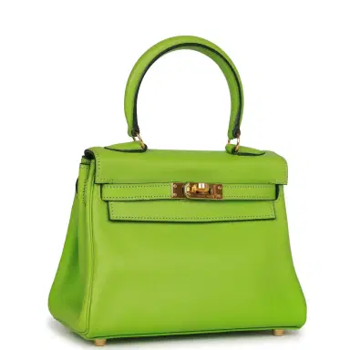 HERMÈS Vintage Hermes Kelly Retourne 20 Vert Cru Gulliver Gold Hardware | Thumbnail 2 HERMÈS Vintage Hermes Kelly Retourne 20 Vert Cru Gulliver Gold Hardware | Thumbnail 2