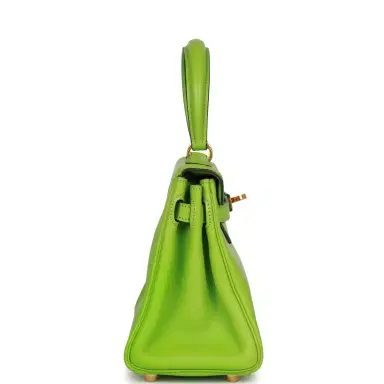 HERMÈS Vintage Hermes Kelly Retourne 20 Vert Cru Gulliver Gold Hardware | Thumbnail 3 HERMÈS Vintage Hermes Kelly Retourne 20 Vert Cru Gulliver Gold Hardware | Thumbnail 3