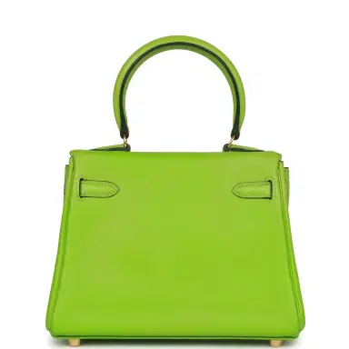 HERMÈS Vintage Hermes Kelly Retourne 20 Vert Cru Gulliver Gold Hardware | Thumbnail 4 HERMÈS Vintage Hermes Kelly Retourne 20 Vert Cru Gulliver Gold Hardware | Thumbnail 4