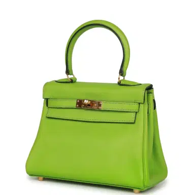 HERMÈS Vintage Hermes Kelly Retourne 20 Vert Cru Gulliver Gold Hardware | Thumbnail 5 HERMÈS Vintage Hermes Kelly Retourne 20 Vert Cru Gulliver Gold Hardware | Thumbnail 5