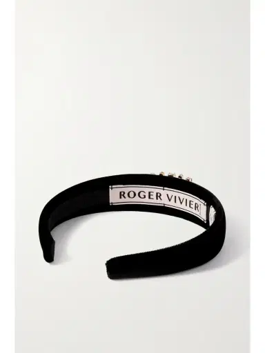 Roger Vivier Broche Crystal-embellished Velvet Headband | Thumbnail 3 Roger Vivier Broche Crystal-embellished Velvet Headband | Thumbnail 3