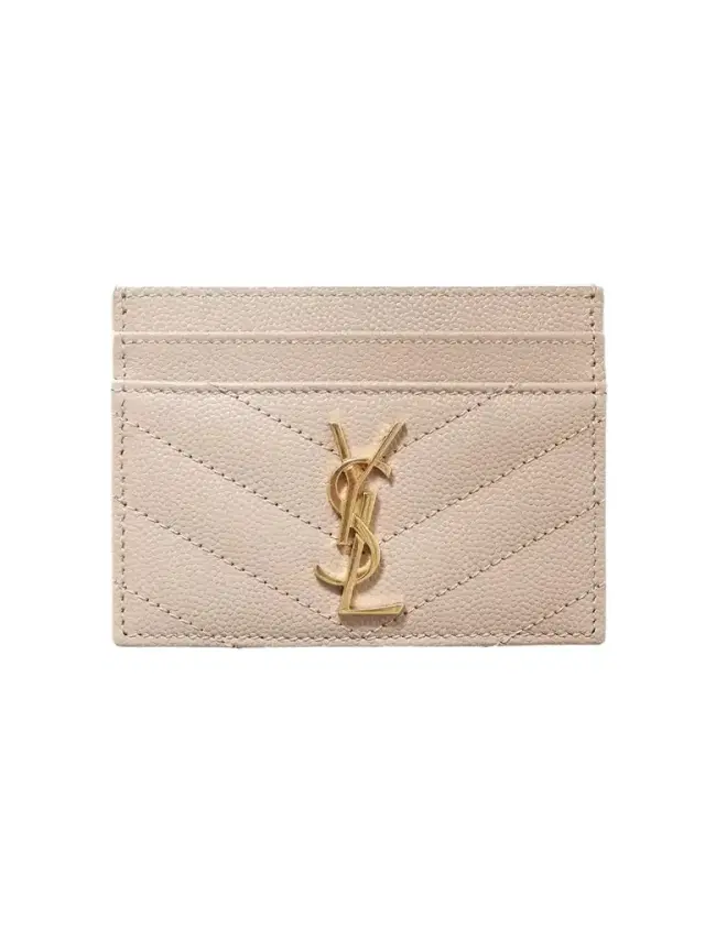 Monogramme Quilted Textured-leather Cardholder