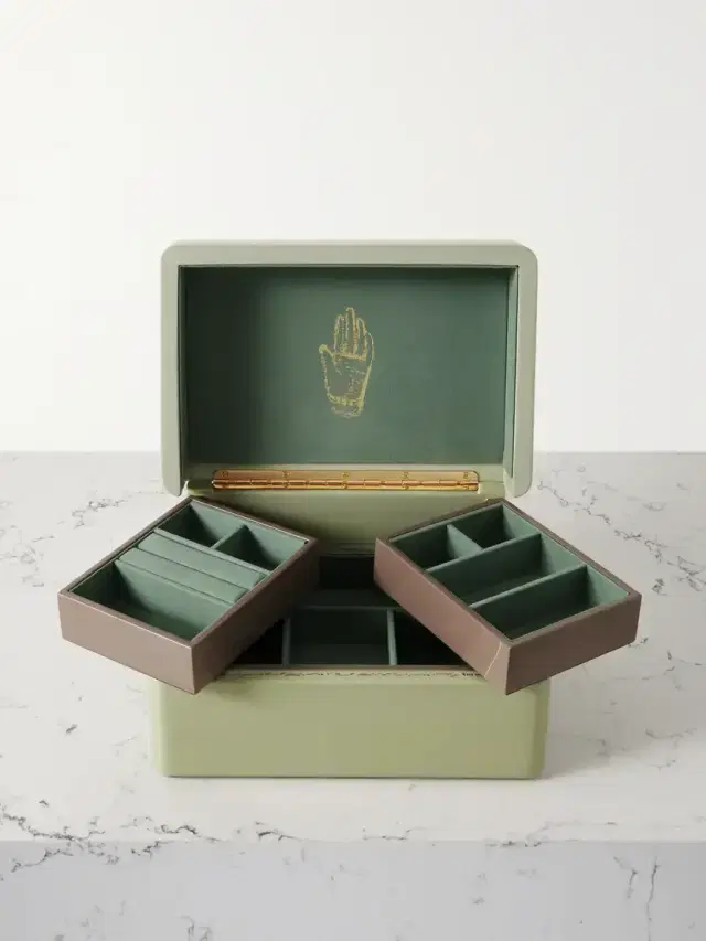 Trunk Mini Lacquered Wood Jewelry Box Trunk Mini Lacquered Wood Jewelry Box