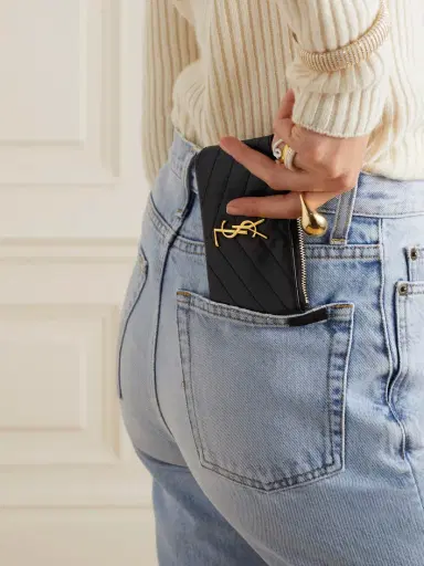 Saint Laurent Cassandre Quilted Leather Wallet | Thumbnail 2 Saint Laurent Cassandre Quilted Leather Wallet | Thumbnail 2