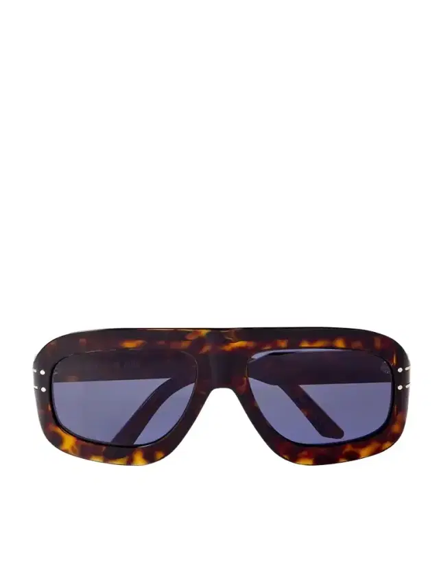 Diorsignature M1u Aviator-style Tortoiseshell Acetate Sunglasses