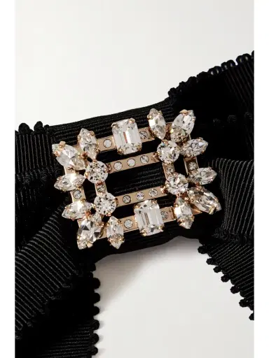 Roger Vivier Broche Vivier Crystal-embellished Grosgrain Hair Clip | Thumbnail 4 Roger Vivier Broche Vivier Crystal-embellished Grosgrain Hair Clip | Thumbnail 4