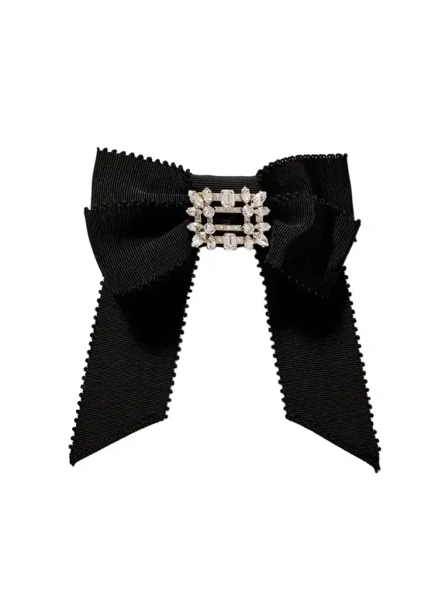 Roger Vivier Broche Vivier Crystal-embellished Grosgrain Hair Clip