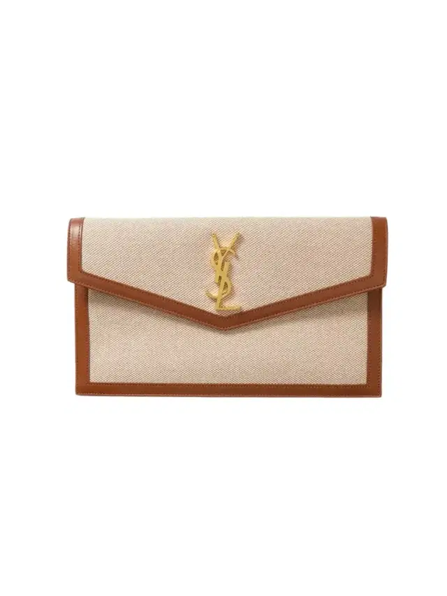 Uptown Leather-trimmed Cotton-canvas Pouch