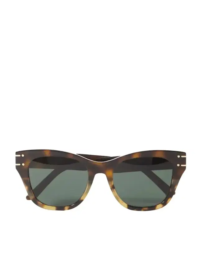 Diorsignature B4i Square-frame Tortoiseshell Acetate Sunglasses